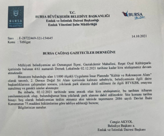 Aktaş, Bursa’nın çağdaş gazetecileriyle hesaplaşıyor: ÇGD lokali yıkılacak