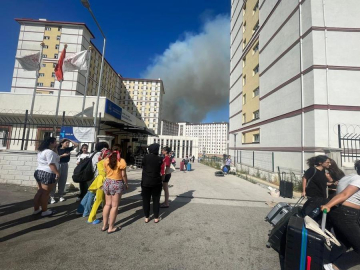 Yangın ilerliyor: Uludağ Üniversitesi yurtları boşaltılıyor