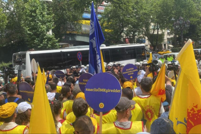 ÖMK'ye karşı Meclise yürümek isteyen eğitim emekçilerine polis müdahalesi