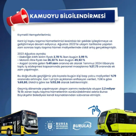 Bursa'da toplu taşımaya zam geldi! 