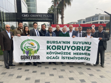 Mermer ocağına karşı açılan davanın duruşması gerçekleşti: Bursa çeşmesinden içecek su bulamayacak