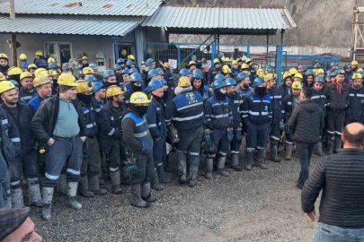 Çayırhan Termik Santralinin özelleştirmesine karşı işçiler madene kapandı