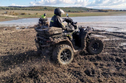 Mudanya'da atv tutkunlarının off road heyecanı