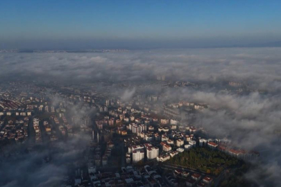 Bursa'da yoğun sis şehri yuttu