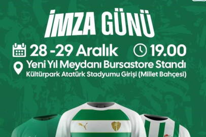 Bursa Yeni Yıl Meydanı’nda Bursaspor imza günü yapacak