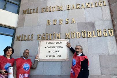 Eğitim İş Bursa: Burası tehdit, adam kayırma ve torpil müdürlüğü