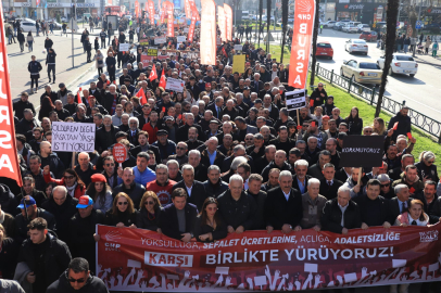 Bursalılar yoksulluk ve adaletsizliğe karşı yürüdü!